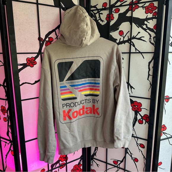 H&M x Kodak Kodacolor Hoodie – Beige – Men’s Medium - Picture 4 of 5